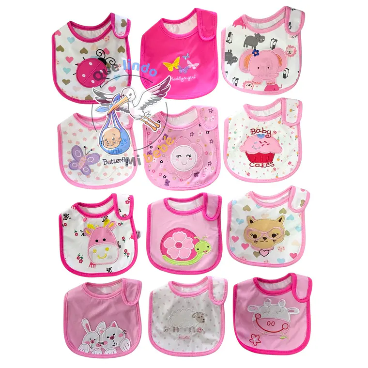 Baberos Impermeables por Docena Niña X12BM02 1