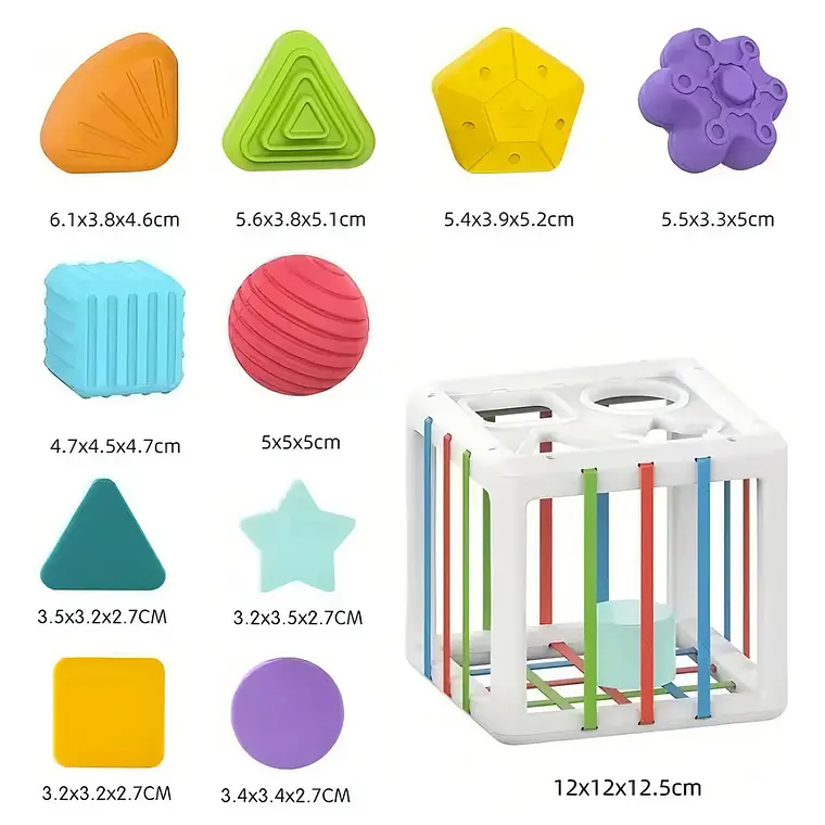 Cubo de Encaje y Sensorial Montessori +18M 4