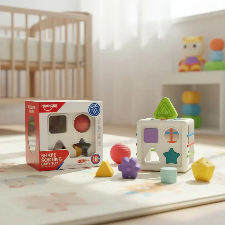 Cubo de Encaje y Sensorial Montessori +18M 1