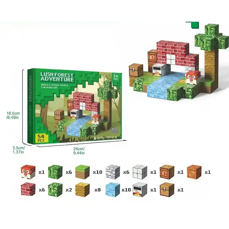Bloques De Construcción Magnéticos Didácticos Con Figuras +36M 2