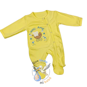 Osito Algodón 1 Pieza 0/3 Meses Cochecito Amarillo