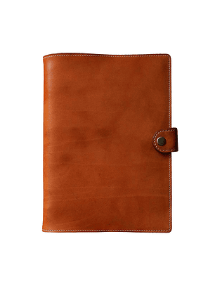 FUNDA DE CUERO PARA AGENDA BROCHE