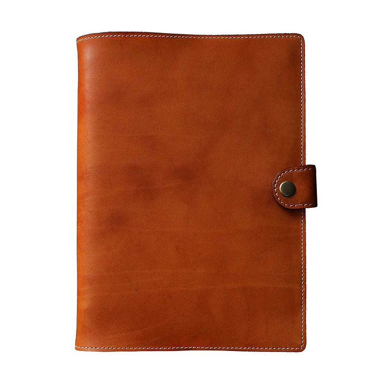 FUNDA DE CUERO PARA AGENDA BROCHE 1