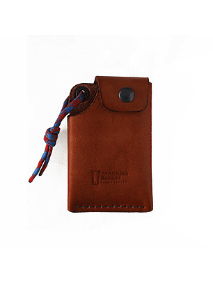 TARJETERO DE CUERO M26 CAFE TABACO