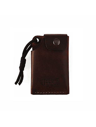 TARJETERO DE CUERO M26 CAFE CHOCOLATE