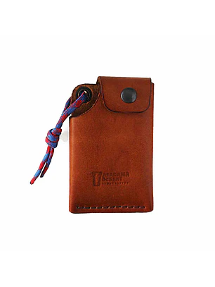 TARJETERO DE CUERO M26 CAFE TABACO