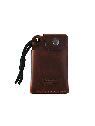 TARJETERO DE CUERO M26 CAFE MORO