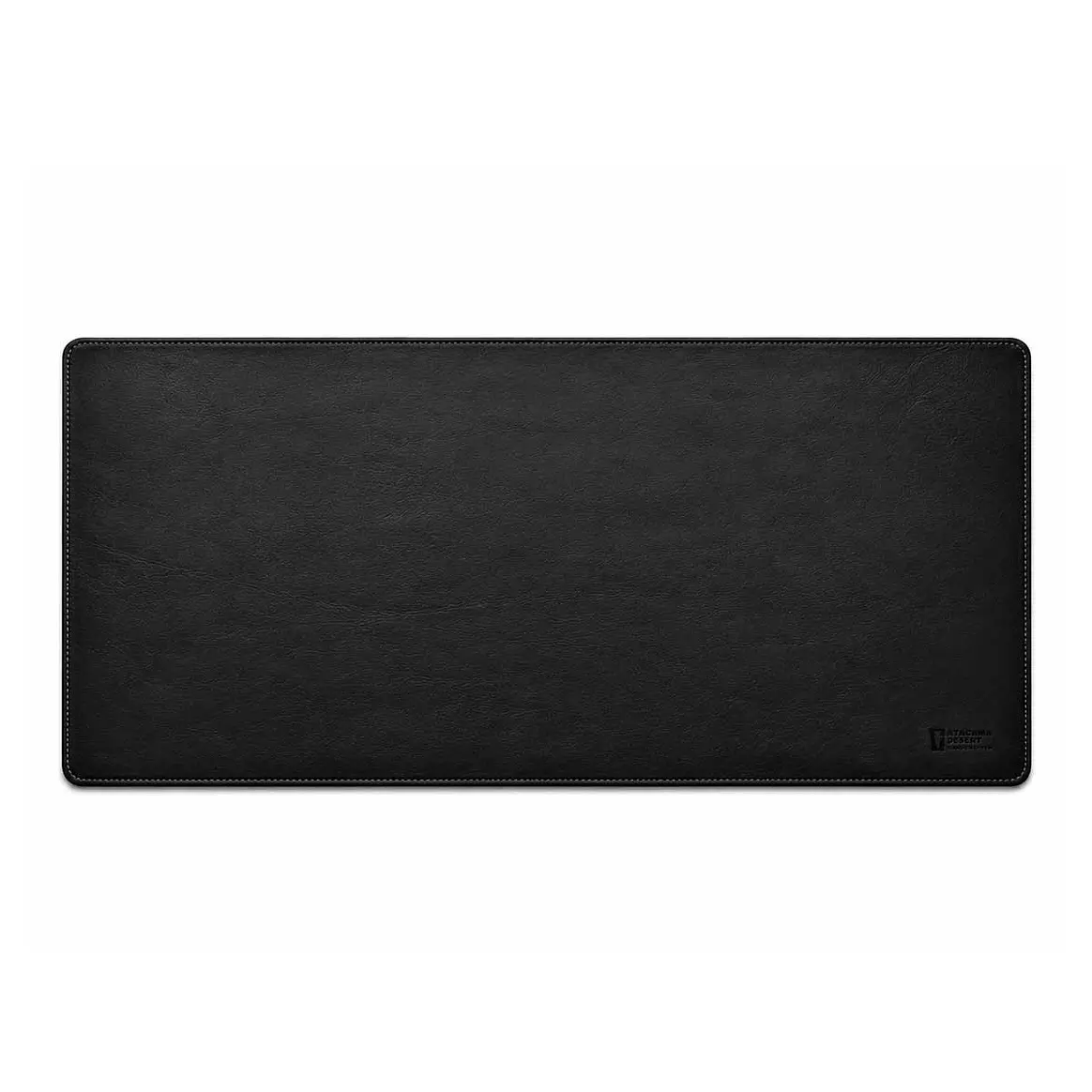 Pad de escritorio de cuero genuino 40 x 80 Negro 3