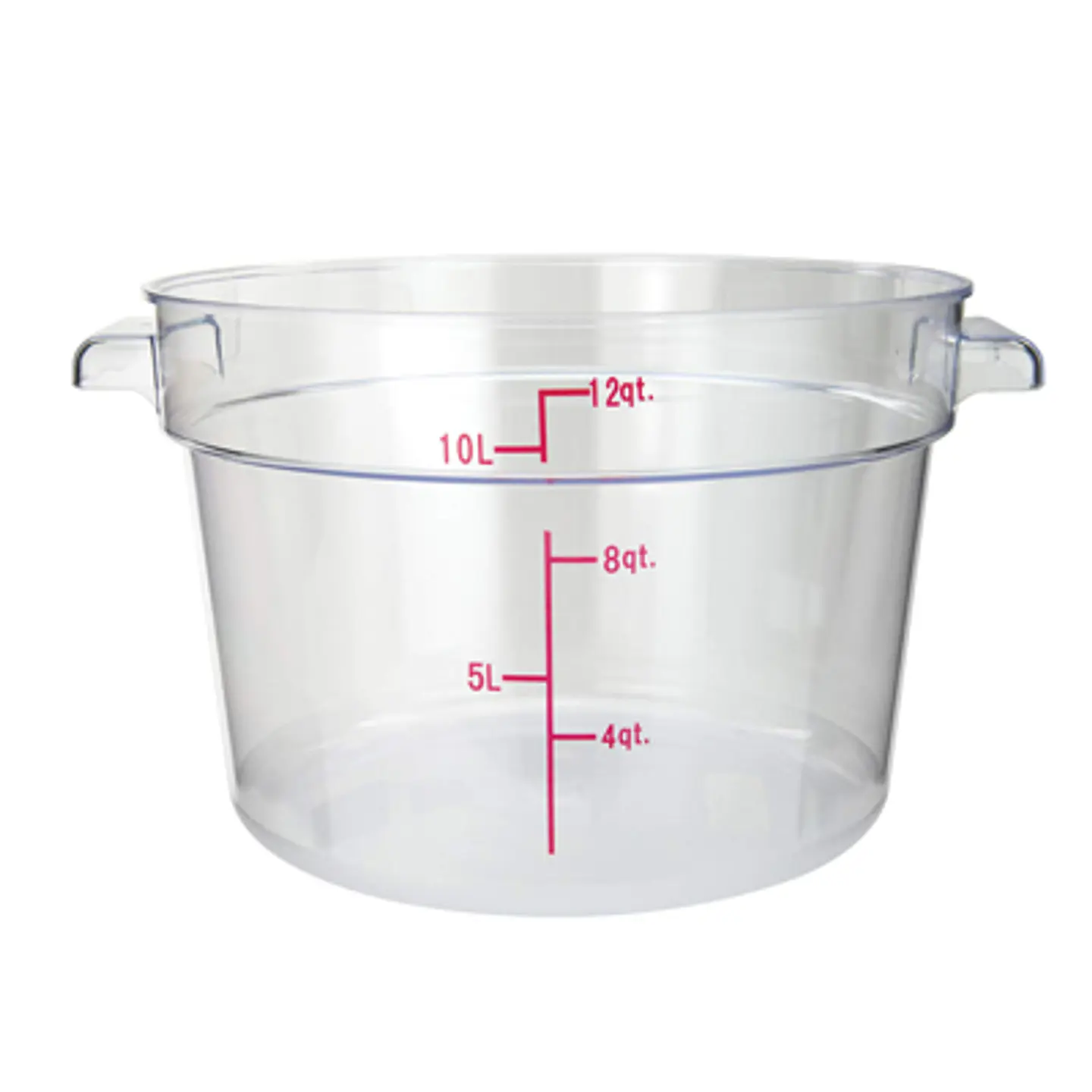 CONTENEDOR ALIMENTOS REDONDO POLICARBONATO 12QT 11LTS  WINCO 1