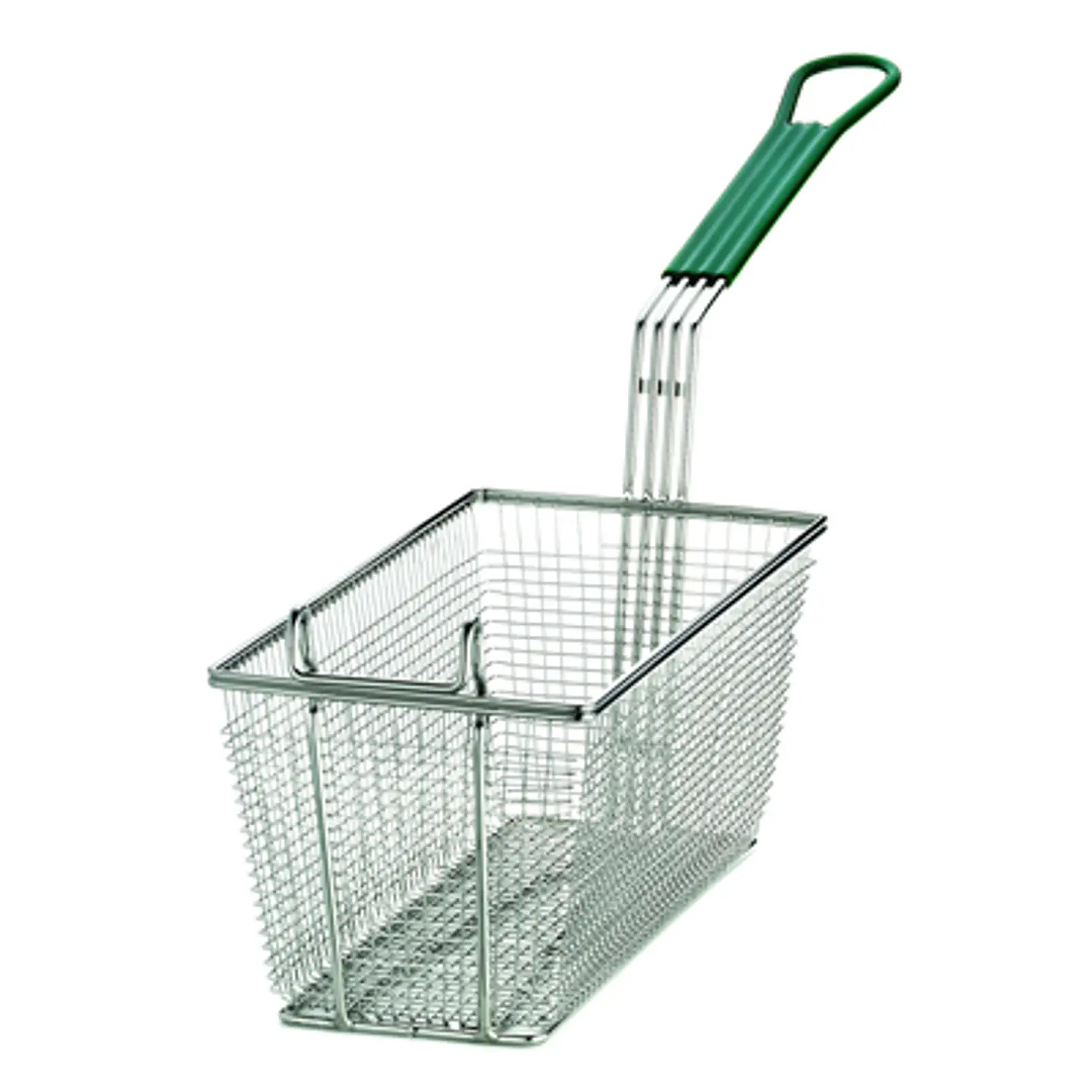 CANASTILLO PARA FREIR CON MANGO VERDE 33X16X15CM WINCO 1