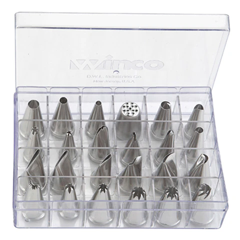 SET DE 24 BOQUILLAS PARA DECORAR DE ACERO WINCO