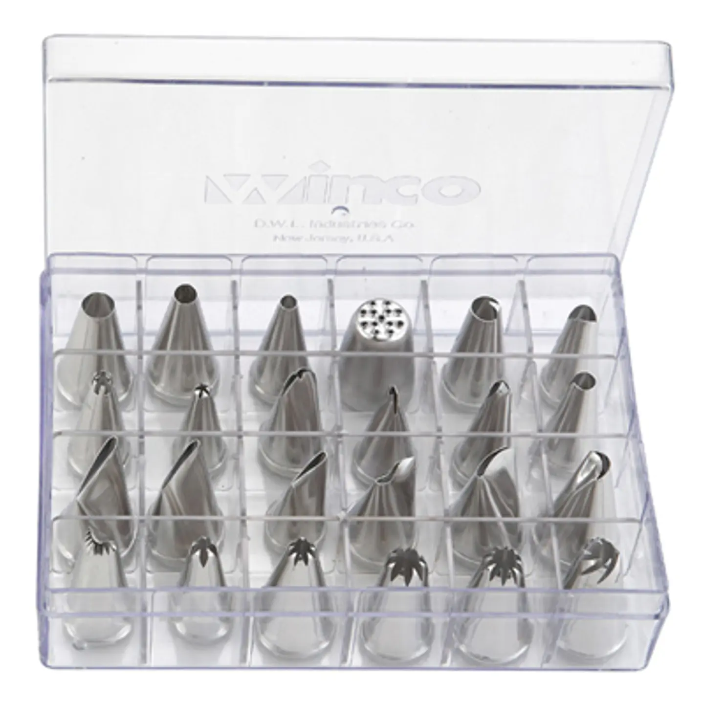 SET DE 24 BOQUILLAS PARA DECORAR DE ACERO WINCO 1