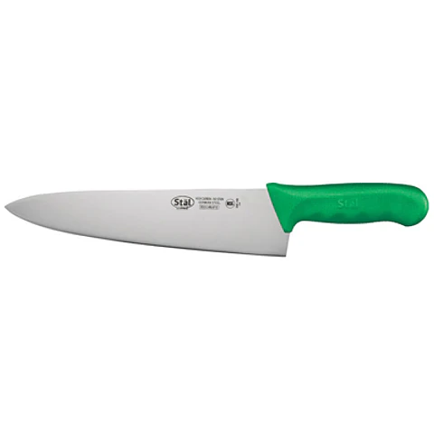 CUCHILLO MEDIO GOLPE MANGO PP VERDE 25 CM WINCO
