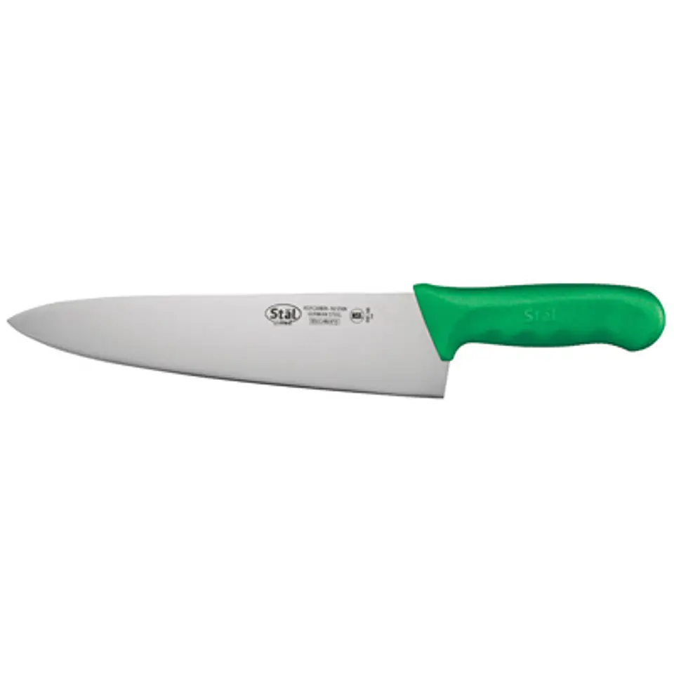 CUCHILLO MEDIO GOLPE MANGO PP VERDE 25 CM WINCO 1