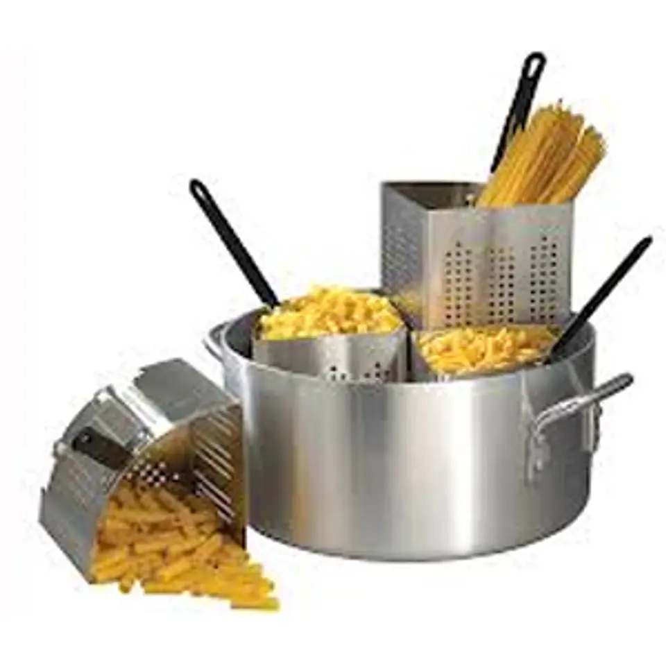 OLLA PASTA COCINA C/ 4 RECUADROS ALUMINIO SET WINCO 1