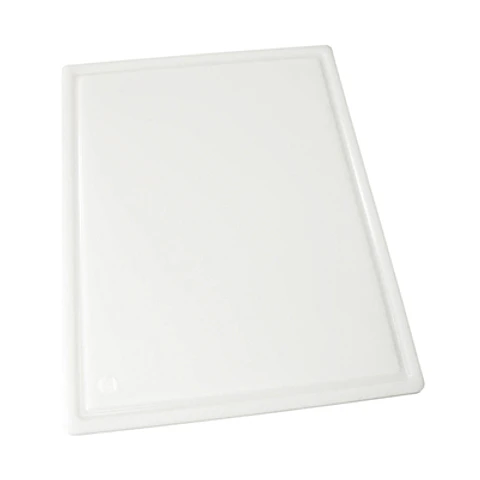 TABLA DE CORTAR RANURADA BLANCA 46X61X1,3 CM WINCO