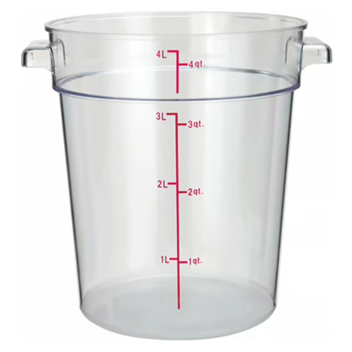 CONTENEDOR ALIMENTOS REDONDO POLICARBONATO 4QT 3.6LTS WINCO 1