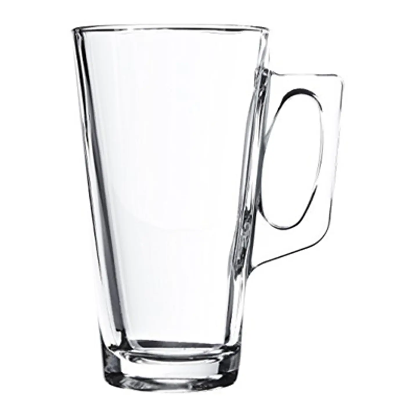 PACK 100 UNIDADES VASO VIDRIO CON ASA CAFÉ TEMPLADO VELA 385CC PASABAHCE 1