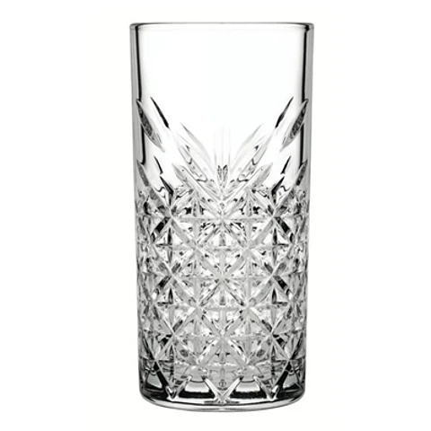 PACK 100 UNIDADES VASO VIDRIO ALTO TIMELESS 300CC PASABAHCE