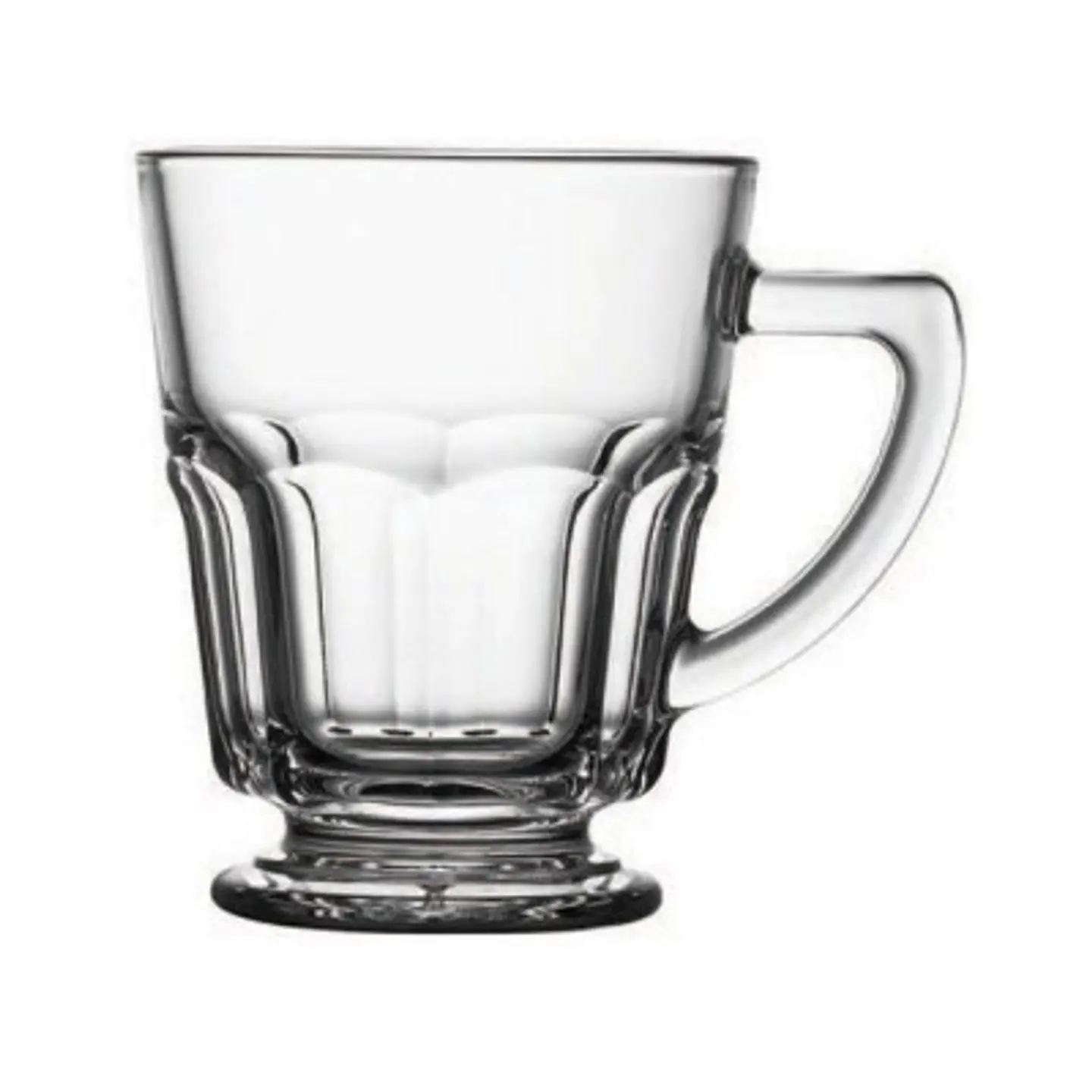 PACK 100 UNIDADES VASO VIDRIO BAJO C/AZA CASABLANCA 270CC PASABAHCE 1
