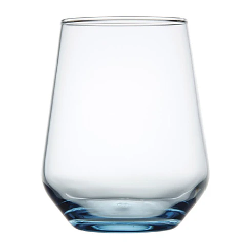 PACK 100 UNIDADES VASO VIDRIO BAJO BLUE ALLEGRA 425CC PASABAHCE