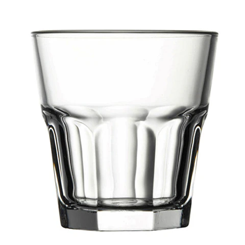 PACK 100 UNIDADES VASO VIDRIO BAJO TEMPLADO CASABLANCA 208CC PASABAHCE
