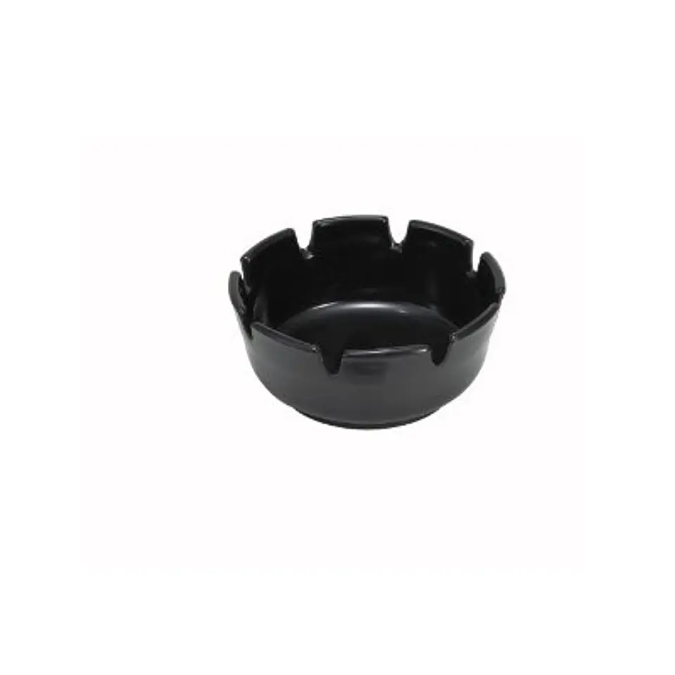PACK 100 UNIDADES CENICERO DE MELAMINA 10 CM NEGRO WINCO 1