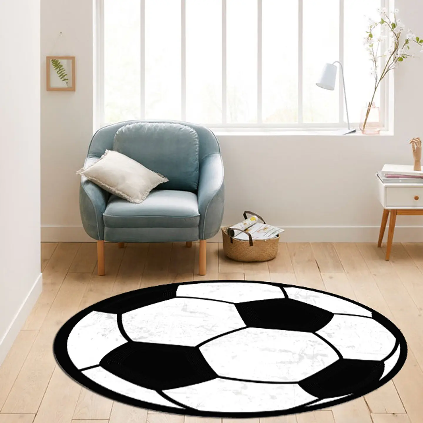 Alfombra Vinílica / Pelota Futbol 140x140 1