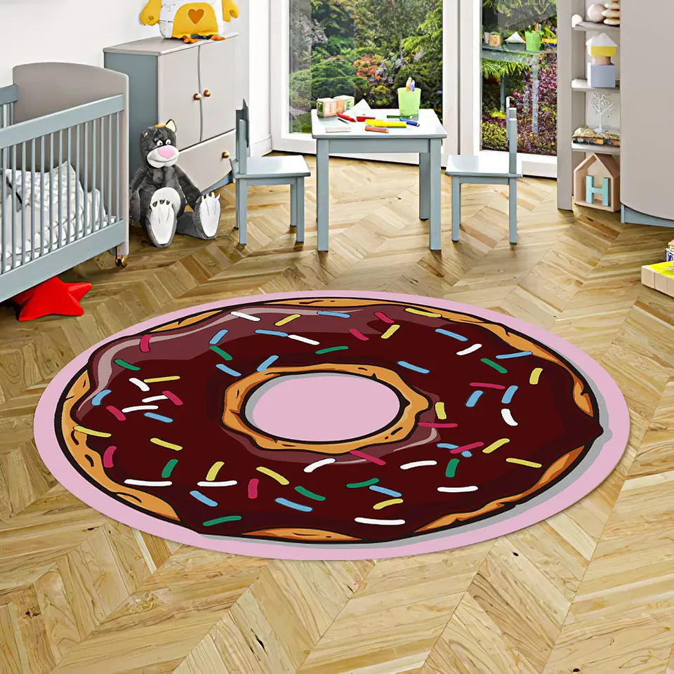 Alfombra Vinílica / Choco Donut 140x140 1
