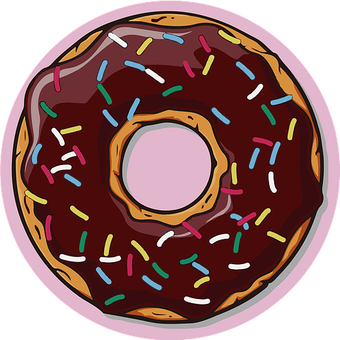 Alfombra Vinílica / Choco Donut 140x140