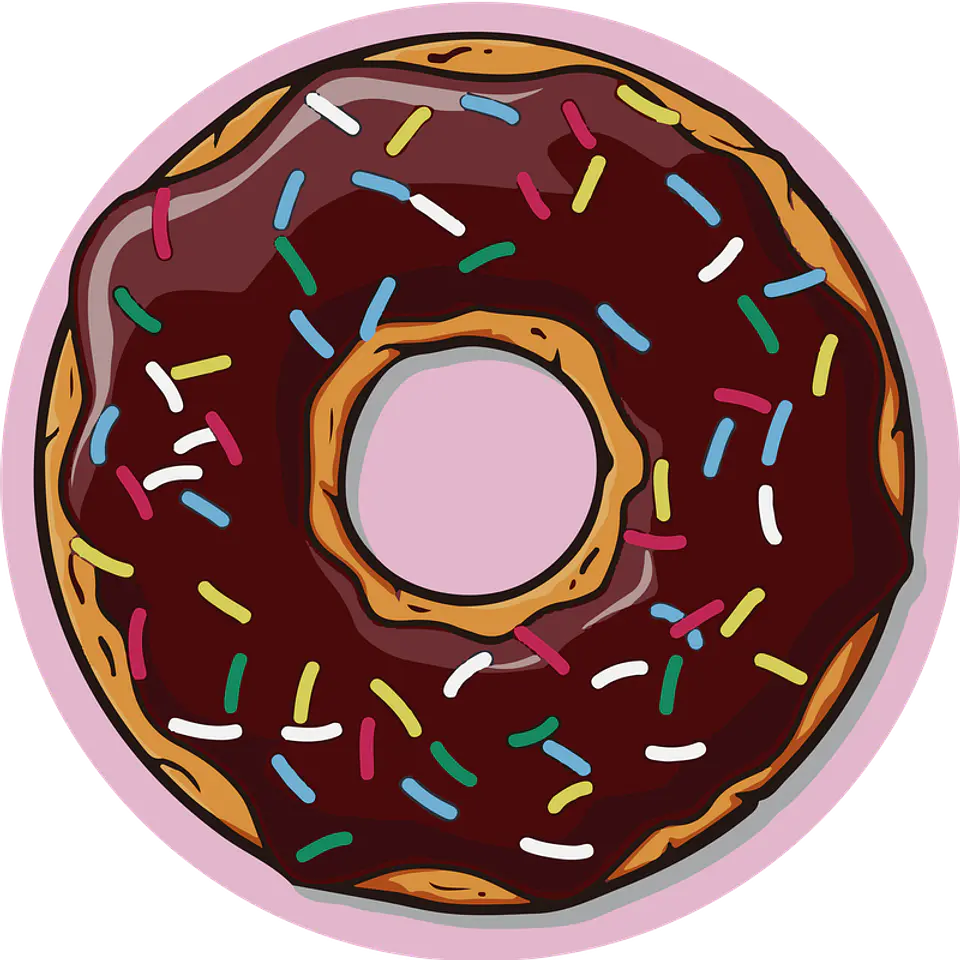 Alfombra Vinílica / Choco Donut 140x140 2