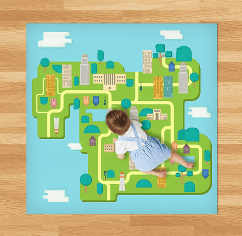 Alfombra Vinílica / Mapa 140x140