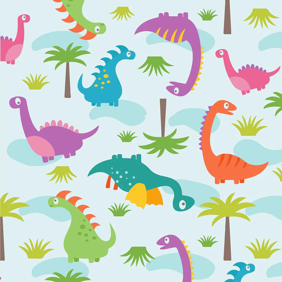 Alfombra Vinílica / Dinosaurios 1