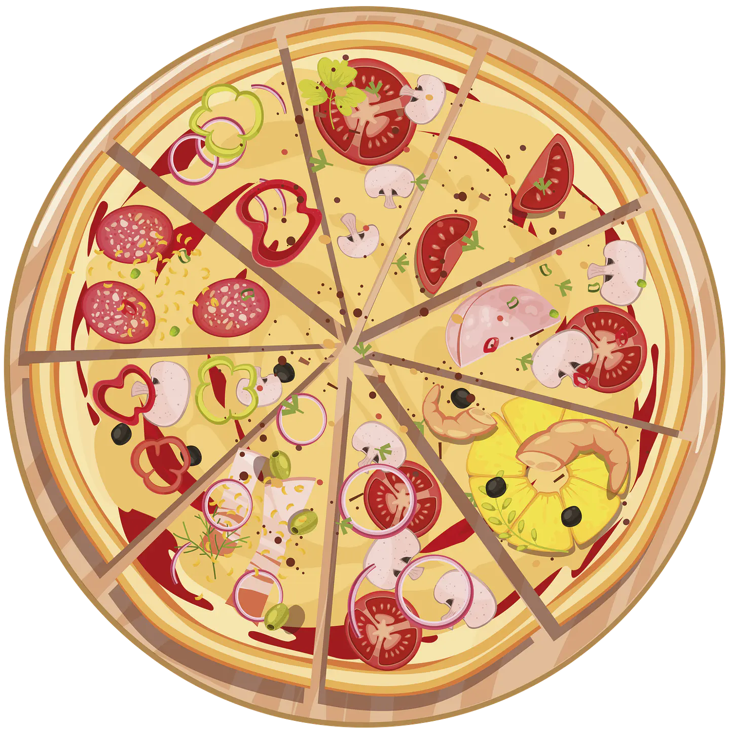 Alfombra Vinílica / Pizza 2