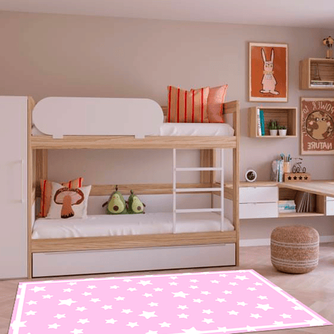 Alfombra Vinílica / Stars Pink