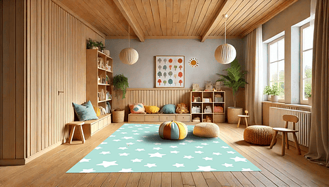 Alfombra Vinílica / Stars Mint