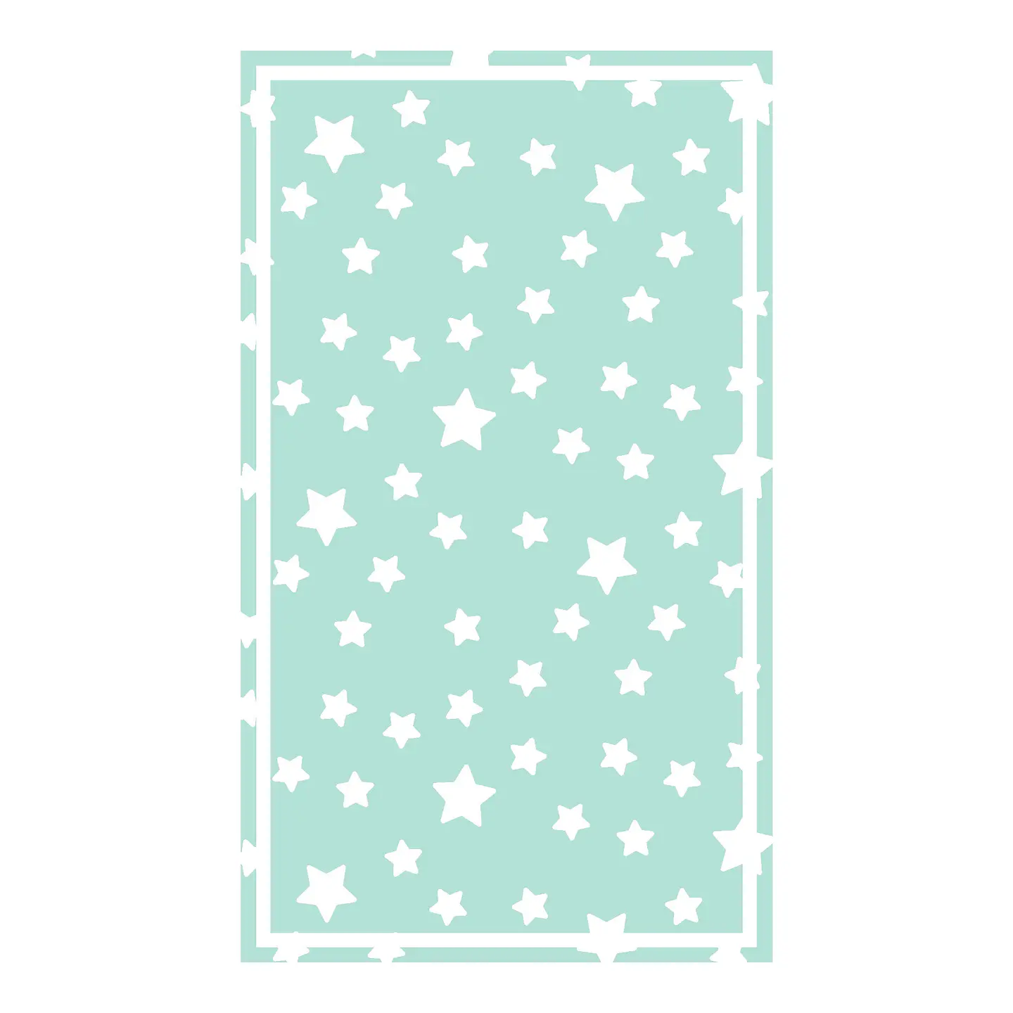Alfombra Vinílica / Stars Mint 2