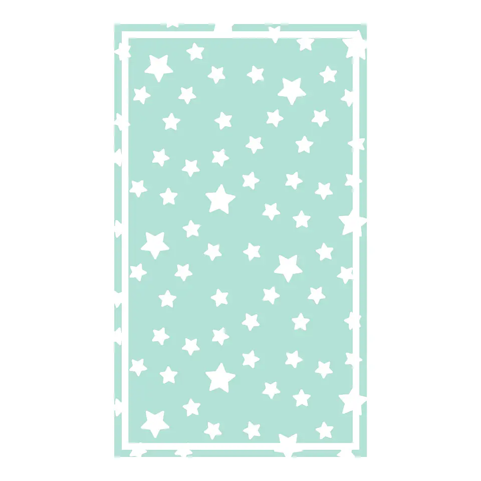 Alfombra Vinílica / Stars Mint 2