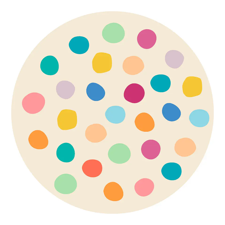 Alfombra Vinílica / Color Dots 2