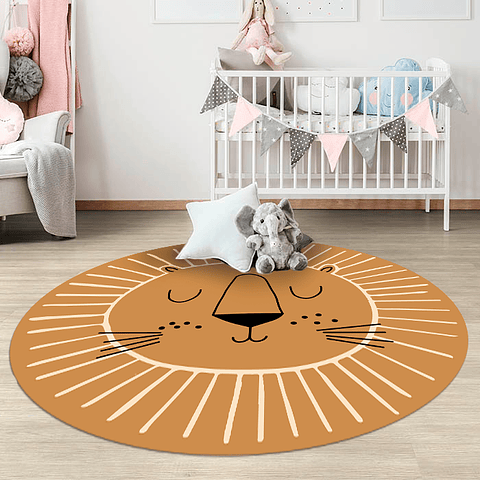Alfombra Vinílica / Baby Tiger 140x140