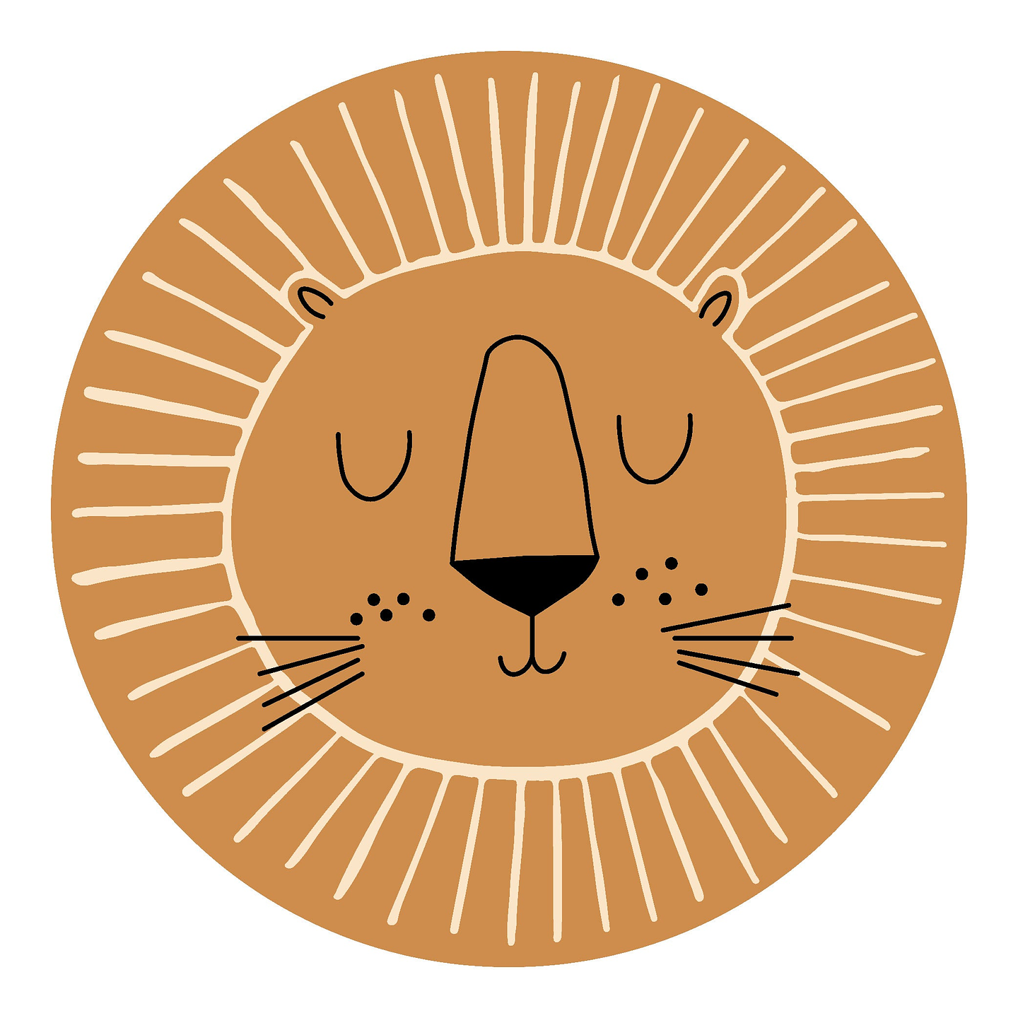 Alfombra Vinílica / Baby Tiger 140x140 3