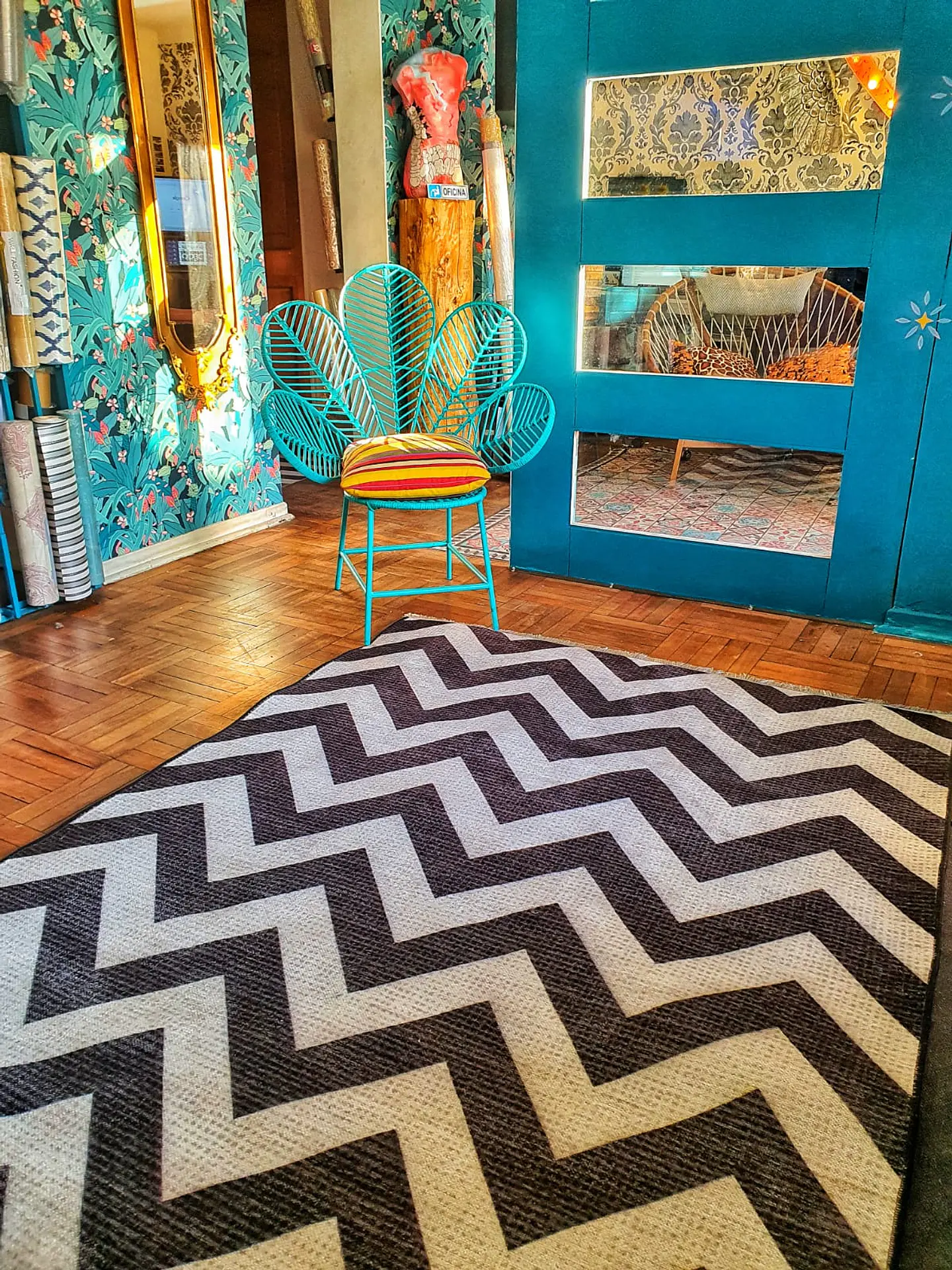 Alfombra Telar / Zig-Zag 037 (OUTLET) 1