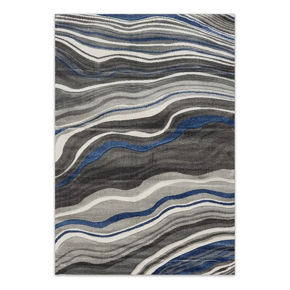 Alfombra Marble Grey Blue / (225x160) 1