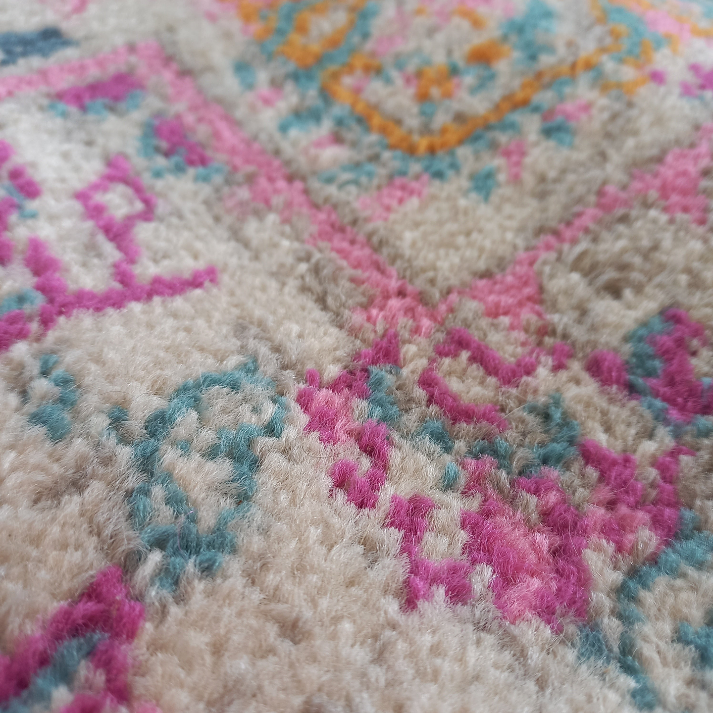 Alfombra Boho Pink 120x120cm 3