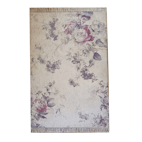 Alfombra Velvet Antideslizante Purple Roses 190x120cm