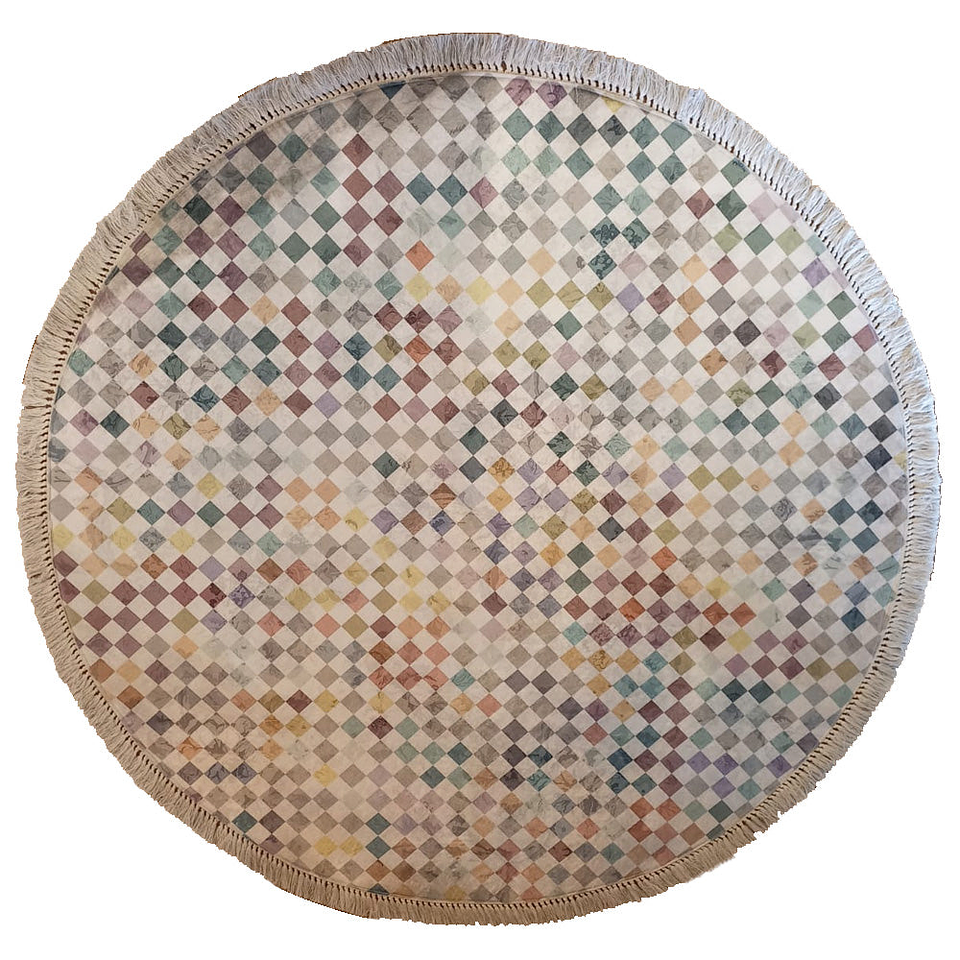 Alfombra Velvet Antideslizante Color Chess 160cm 1