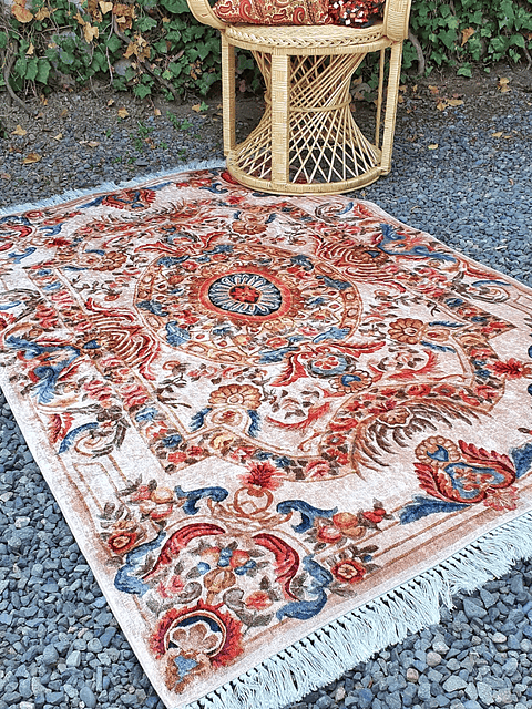 Alfombra Velvet Antideslizante / Boho Chic 180x120cm