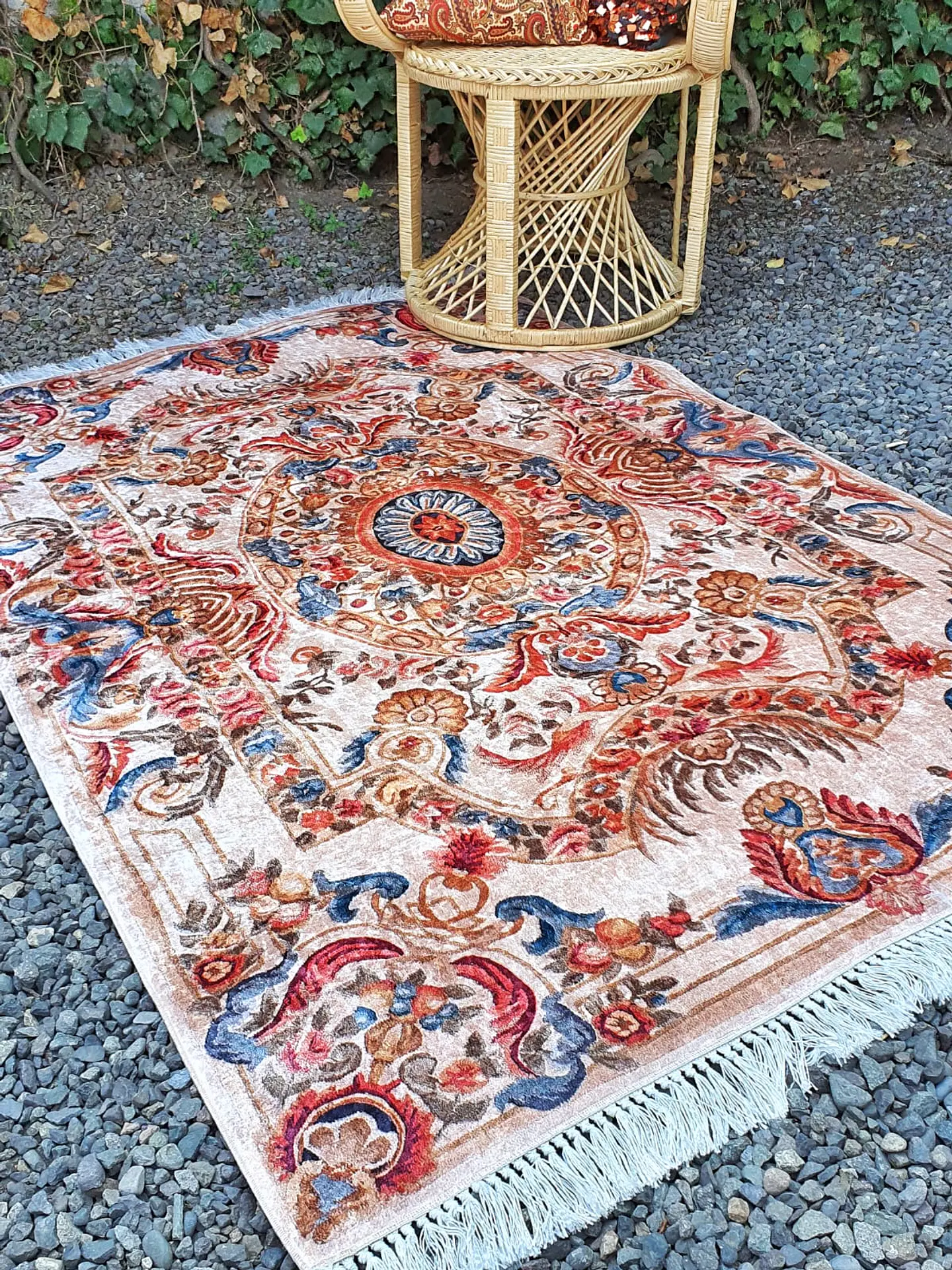 Alfombra Velvet Antideslizante / Boho Chic 180x120cm 1