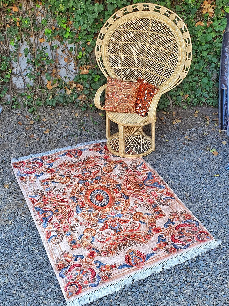 Alfombra Velvet Antideslizante / Boho Chic 180x120cm 2