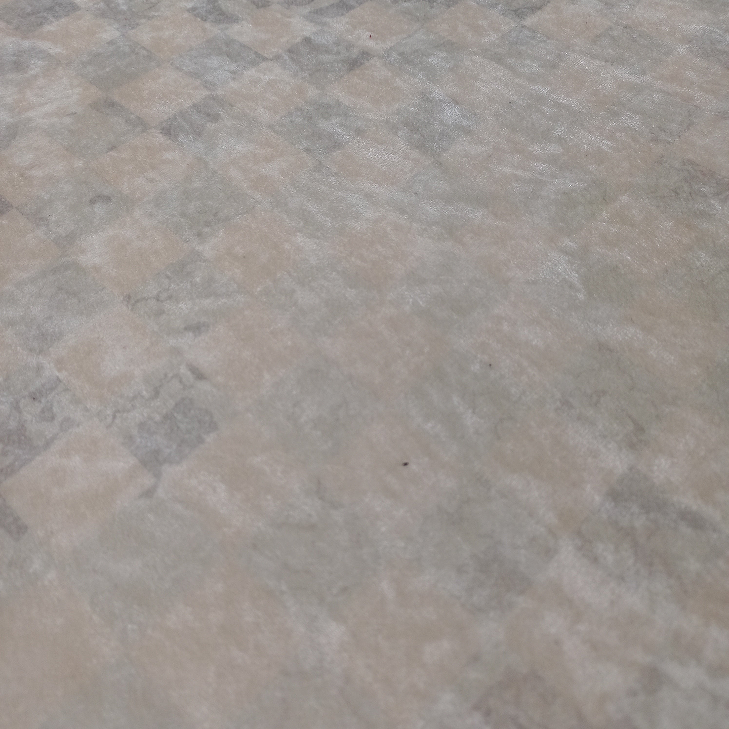 Alfombra Velvet Antideslizante White Chess 98x120cm 2